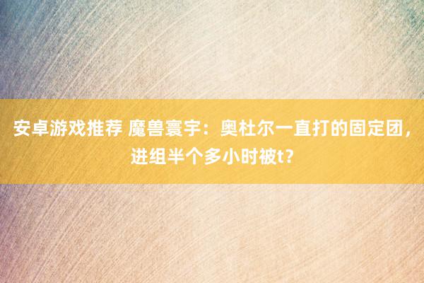 安卓游戏推荐 魔兽寰宇：奥杜尔一直打的固定团，进组半个多小时被t？